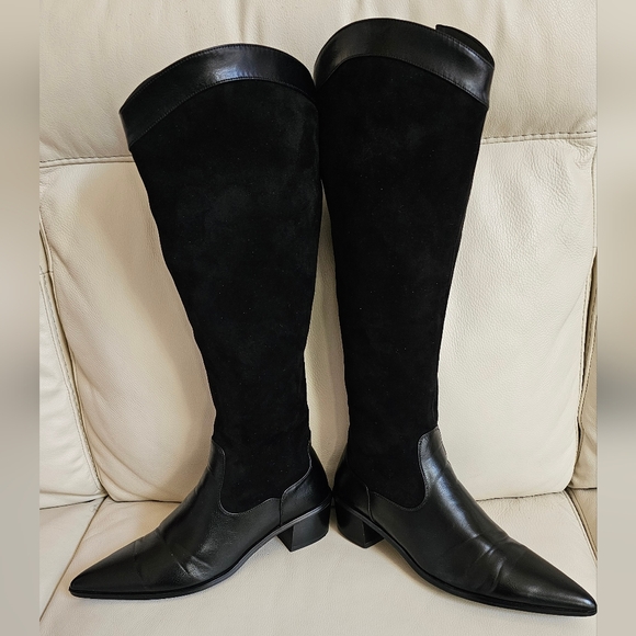 *Torgeis Venezia Tall Boot, Black, Size 10 - Picture 5 of 13